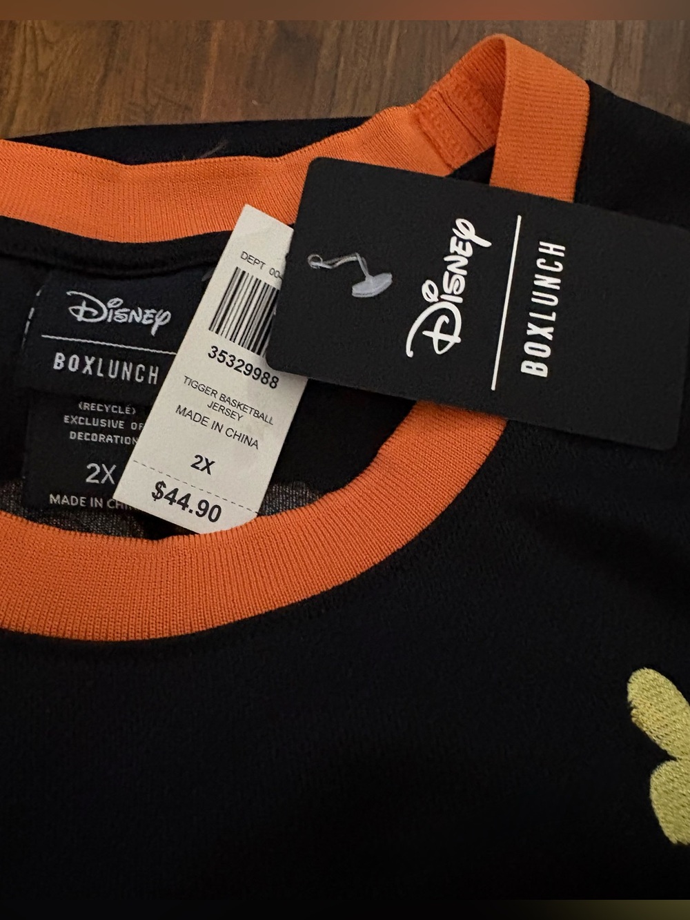 NEW Disney Winnie the Pooh TIGGER 100 Acre Wood Team Basketball Jersey Size 2X - Picture 3 of 6
